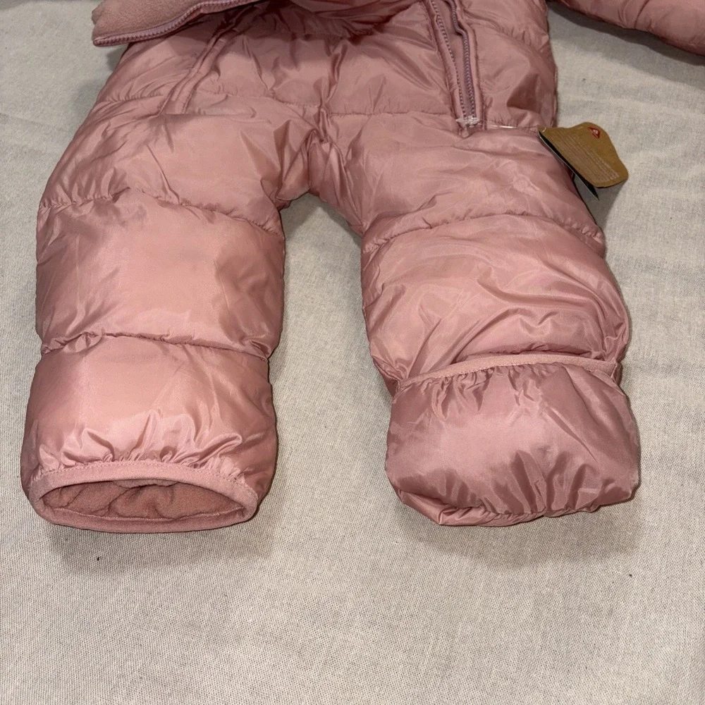 NWT Gap-Baby Recycled Heavy Weight‎ Puffer One-Piece 18-24 Mo Pink Girls Winter